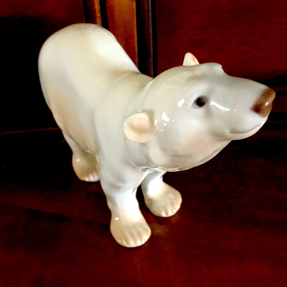 Vintage Bing & Grondahl Porcelain Polar Bear Figurine